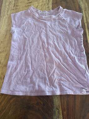 We The Free Nina Oversized Raw Edge T-Shirt Pink Size S